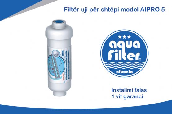 Filtër uji ekonomik per shtepi, model AIPRO 5 nga Aqua Filter Albania, F...