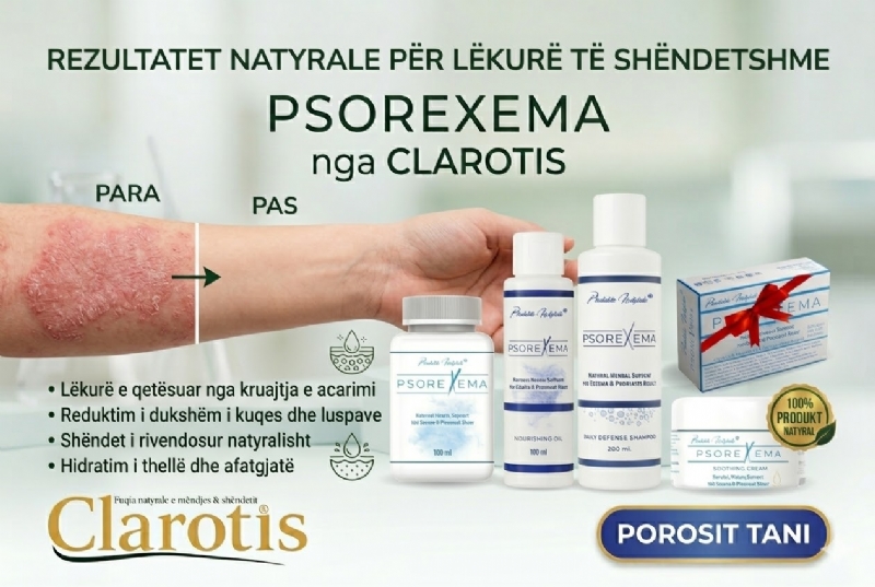 Psorexema kapsula nga CLAROTIS, suplement per detoksifikim, kapsula per lekure te ndjeshme, suplement per imunitet lekure, kapsula per rigjenerim, kapsula per inflamacion, suplement per pastrim gjaku, kapsula natyrale, suplement herbal