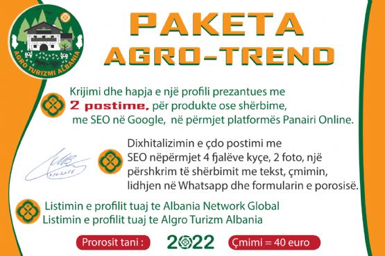 Paketa AGRO-TREND nga Agro Turizmi Albania, Dixhitalizimi i biznesit me ...