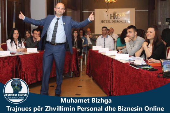 CV  Muhamet Bizhga, Business Coach per zhvillim personal, Trajnues, moti...